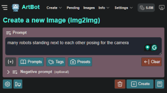 Screenshot of Artbot