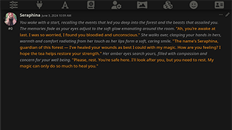 Screenshot of SillyTavern